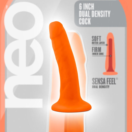 Neo 6" Dildo Oranssi Imukupilla